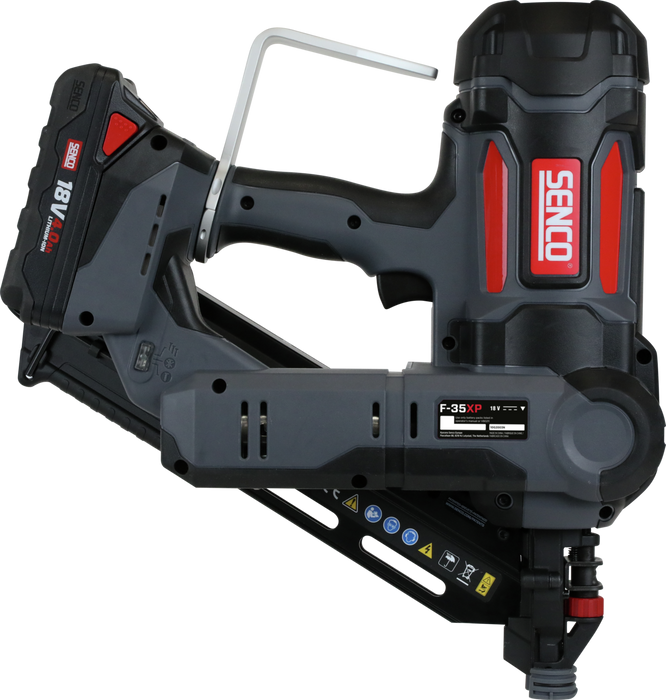 Senco Akku-Streifennagler F-35XP 34° D-Kopf inkl. 2 Akkus, Ladegerät und Koffer