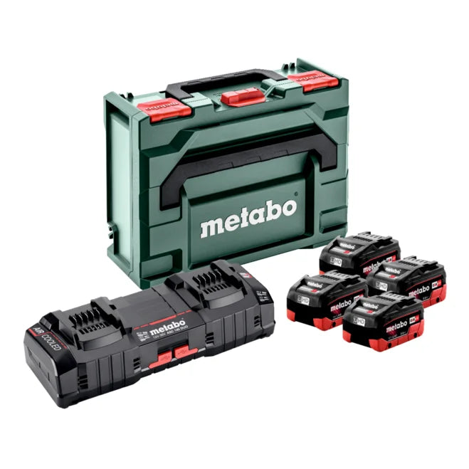 Metabo Basis Set 4 x LiHD 8.0 Ah + ASC 145 Duo + metaBOX 145 (685135000)