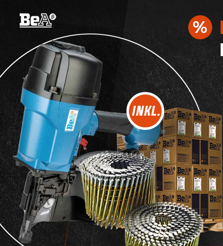 BeA Coilnagler DC/90-902C, 50-90 mm + 10 Karton Coilnägel