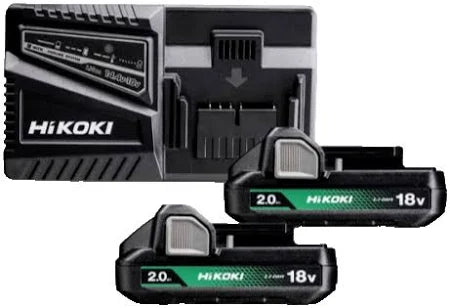 Hikoki Akku Klammergerät N1804DAW6Z inkl. 2 Akkus ( 2.0Ah ), Ladegerät und Koffer